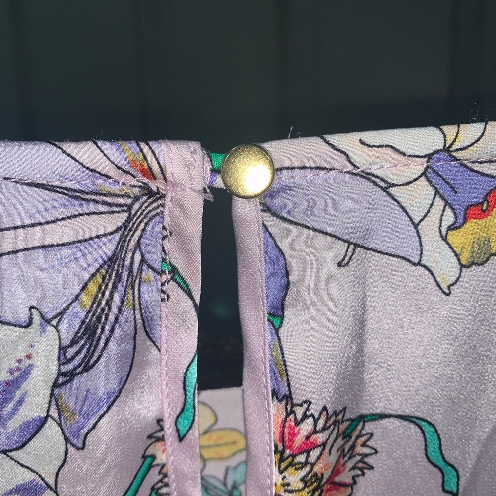 Liz Claiborne Multicolor Floral Blouse - Picture 6 of 6